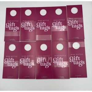 Wine Bottle Gift Tags for Mothers Day "LOT of 10" 7 Tags in EACH!